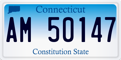 CT license plate AM50147