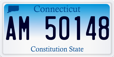 CT license plate AM50148