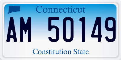 CT license plate AM50149
