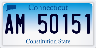CT license plate AM50151