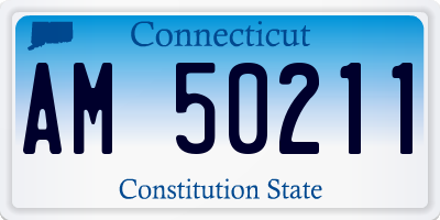 CT license plate AM50211
