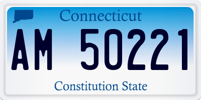 CT license plate AM50221
