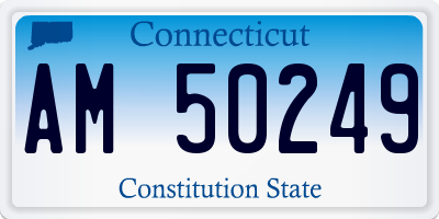 CT license plate AM50249