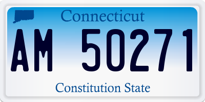 CT license plate AM50271