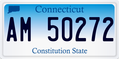 CT license plate AM50272