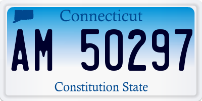 CT license plate AM50297