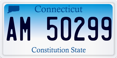 CT license plate AM50299