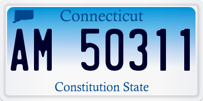CT license plate AM50311