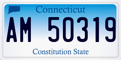 CT license plate AM50319