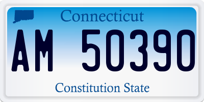 CT license plate AM50390