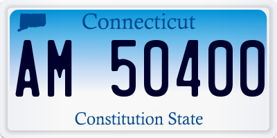 CT license plate AM50400