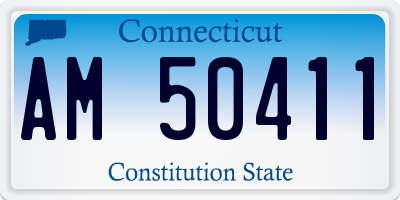 CT license plate AM50411
