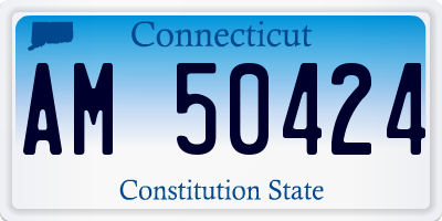 CT license plate AM50424