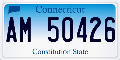 CT license plate AM50426
