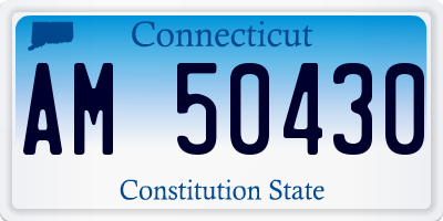 CT license plate AM50430
