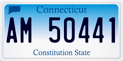CT license plate AM50441
