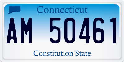 CT license plate AM50461