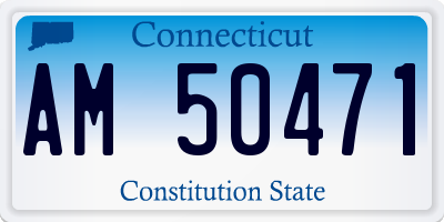 CT license plate AM50471