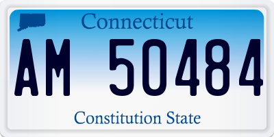 CT license plate AM50484