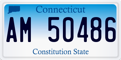 CT license plate AM50486
