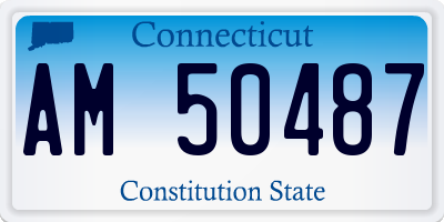 CT license plate AM50487