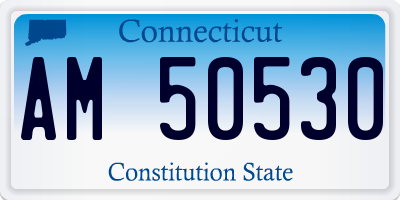 CT license plate AM50530