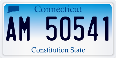 CT license plate AM50541
