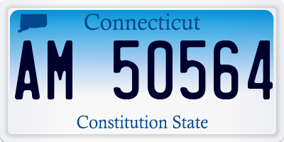 CT license plate AM50564