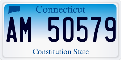 CT license plate AM50579