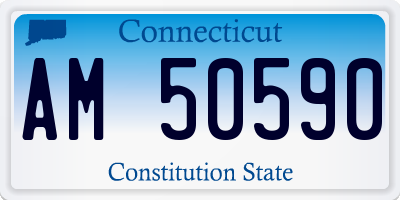 CT license plate AM50590