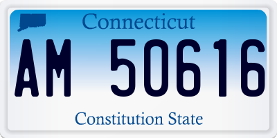 CT license plate AM50616