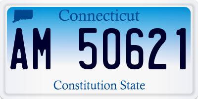 CT license plate AM50621