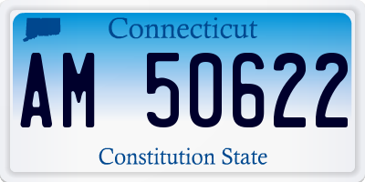 CT license plate AM50622