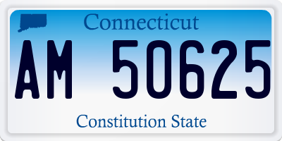 CT license plate AM50625