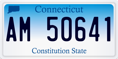 CT license plate AM50641