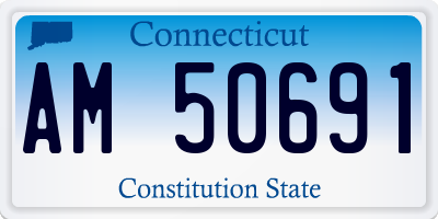CT license plate AM50691