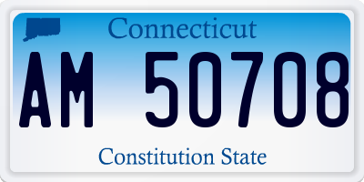CT license plate AM50708