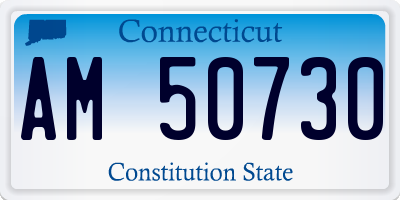 CT license plate AM50730