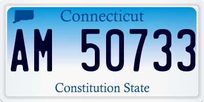 CT license plate AM50733