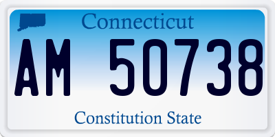 CT license plate AM50738