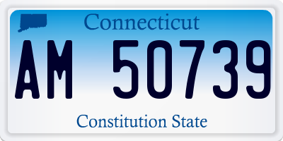 CT license plate AM50739