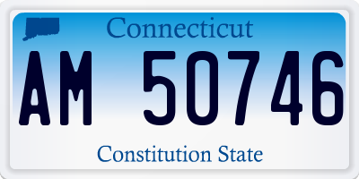 CT license plate AM50746