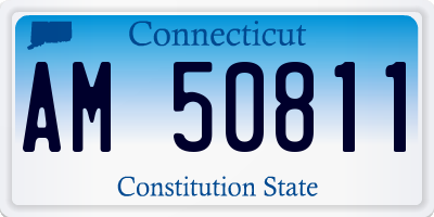 CT license plate AM50811