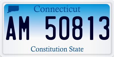 CT license plate AM50813