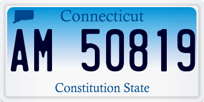CT license plate AM50819