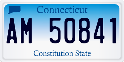 CT license plate AM50841