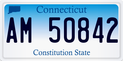 CT license plate AM50842