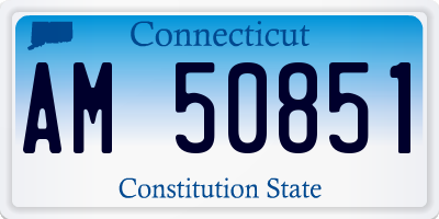 CT license plate AM50851