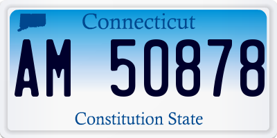 CT license plate AM50878
