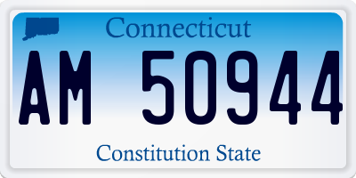 CT license plate AM50944